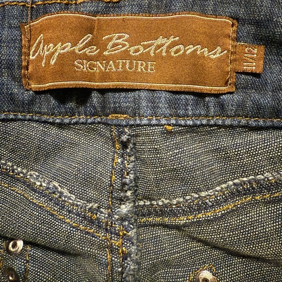 Vintage Rare Apple Bottoms Blue Jeans Classic Fit Size 11/12 - Picture 3 of 12